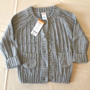 Gymboree girls size 4 gray cardigan. NWT